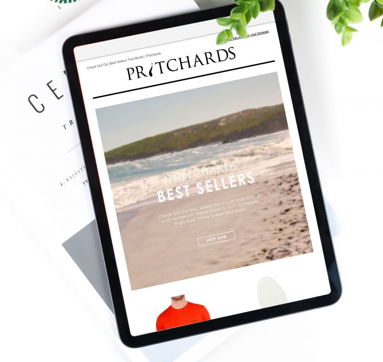 Pritchards Best Sellers email campaign
