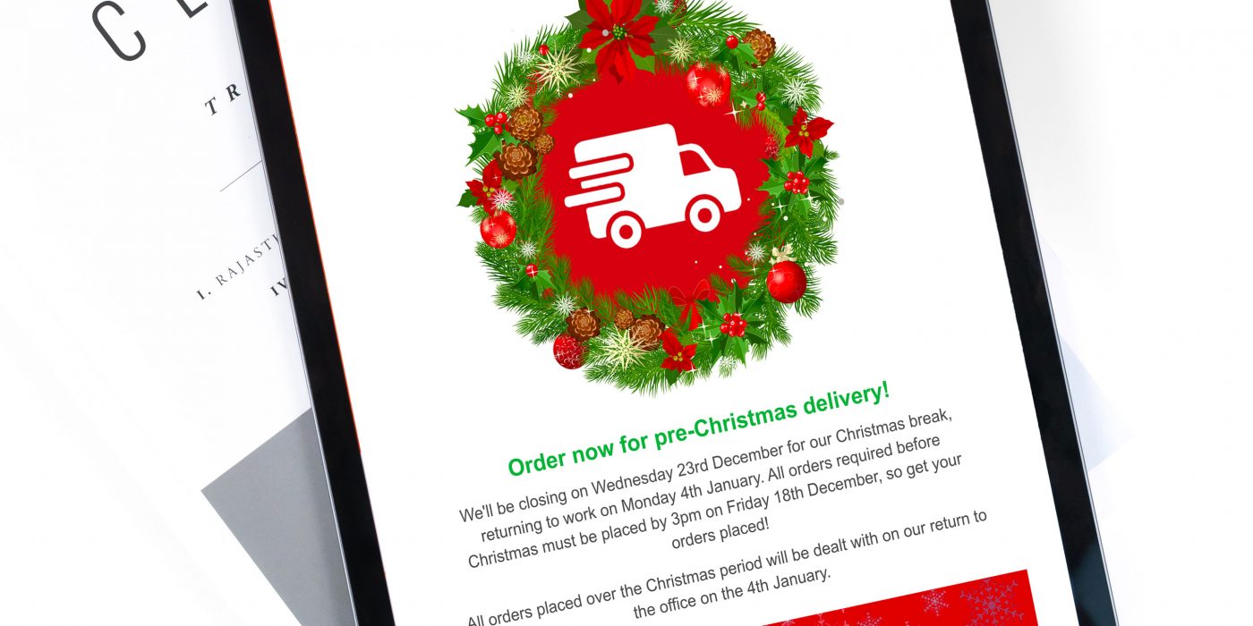 Enamel Shades Christmas Email