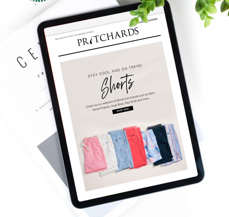 Pritchards Shorts Email Campaign