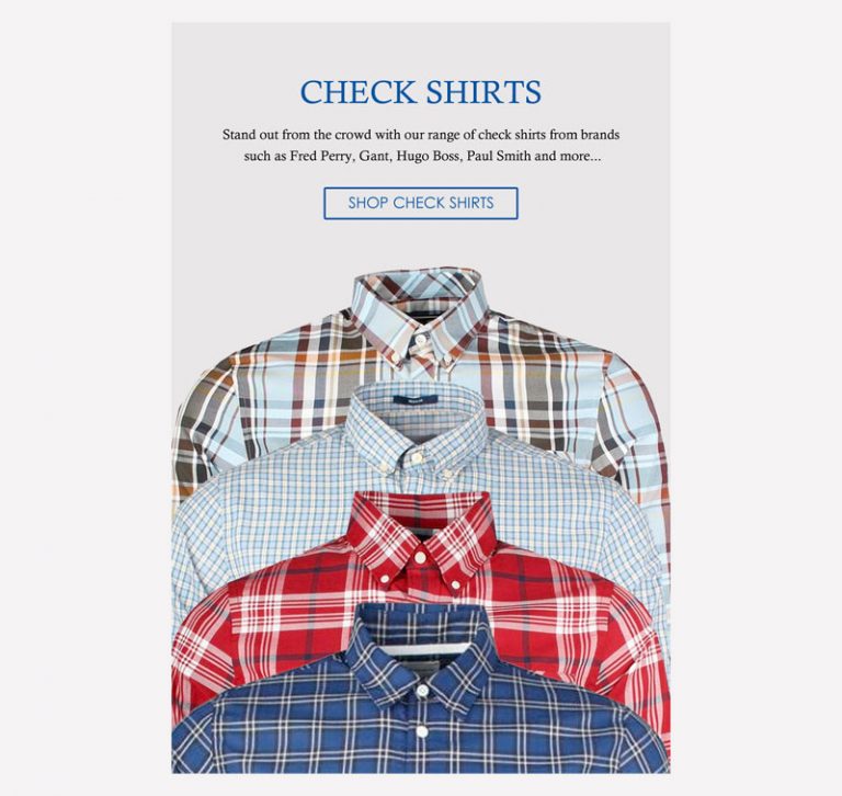 Pritchards Check Shirts Email Graphic