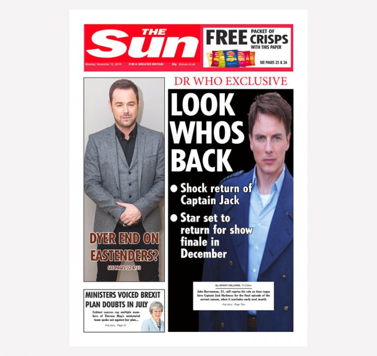 The Sun Newspaper Mock-Up