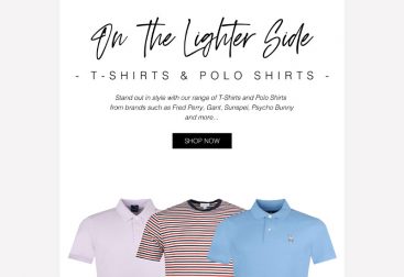 Pritchards: T-Shirts and Polo Shirts Email Graphic